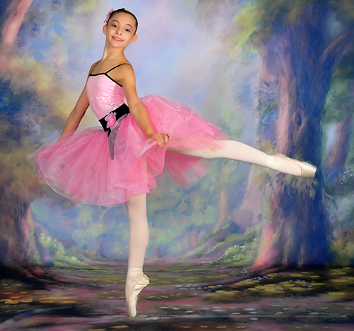 Young classic ballet portrait